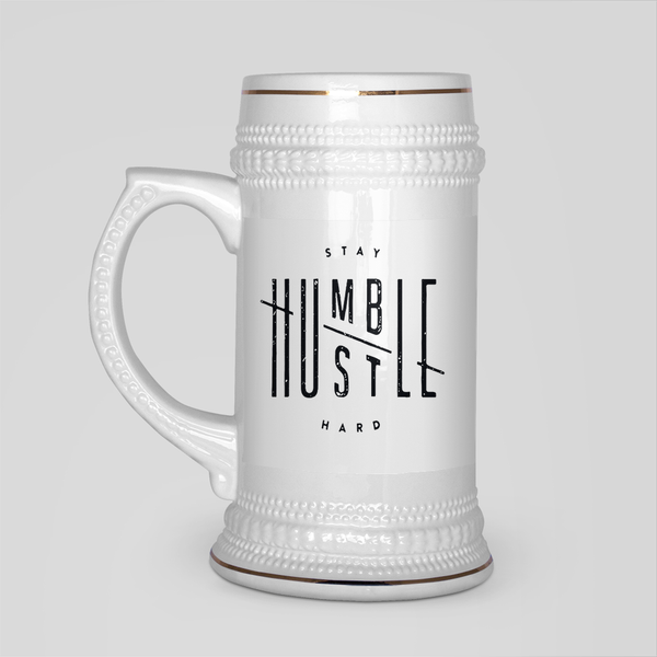 Stay Humble Hustle Hard Beer Stein